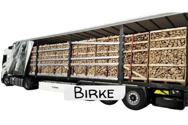 LKW-Ladung Brennholz - Birke - 30/33 cm - kammergetrocknet - 2 RM Paletten